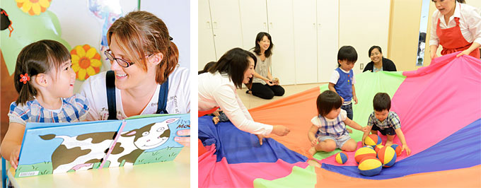 miki house儿童花园"能放心的质量的高的幼儿教育"对孩子